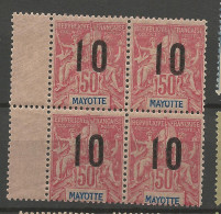 MAYOTTE N° 29A Dans Un Bloc De 4 NEUF** LUXE SANS CHARNIERE / Hingeless / MNH - Nuovi