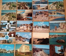 LOT 20 OLD POSTCARDS FARO ALGARVE PORTUGAL FOTO POSTAIS CARTES - Faro