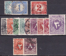 EG836B – EGYPT – POSTAGE DUE - 1889-1952 - NICE COLLECTION - MI # 15-46 USED 26 € - Gebruikt