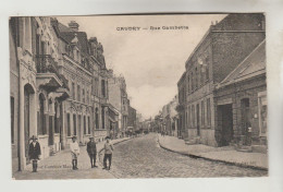CPSM CAUDRY (Nord) - Rue Gambetta - Caudry
