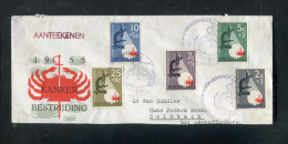 "NIEDERLANDE" 1955, Mi. 662-666 "Kampf Gegen Den Krebs" FDC (A0141) - FDC