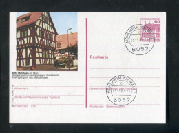 "BUNDESREPUBLIK DEUTSCHLAND" 1986, Bildpostkarte Mit Bildgleichem Stempel Ex "MUEHLHEIM A.M." (A0144) - Postales Ilustrados - Usados