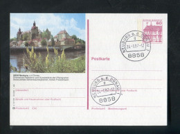 "BUNDESREPUBLIK DEUTSCHLAND" 1986, Bildpostkarte Mit Bildgleichem Stempel Ex "NEUBURG A.d. DONAU" (A0145) - Cartoline Illustrate - Usati