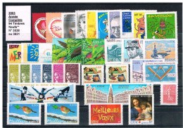 FRANCE - ANNEE 2003 COMPLETE - NEUF LUXE**  SUPERBE - 94 Timbres - Y & T - COTE : 169,00 Euros - 2000-2009