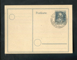 "ALL. BESETZUNG" 1947, SSt. "LEIPZIG, 450 Jahre Messe-Privileg" Auf Postkarte (A0149) - Interi Postali