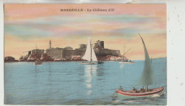 Marseille  13  Carte Non Circulée_Le Chateau D'If Et Bateau De Pecheurs Sur La Mer - Château D'If, Frioul, Iles ...