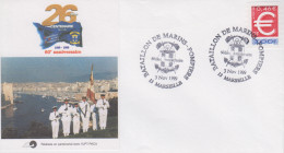 Enveloppe    FRANCE   60éme  Anniversaire   Bataillon  De   MARINS  POMPIERS   Ville  De   MARSEILLE   1999 - Feuerwehr