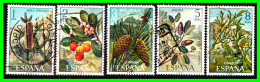 ESPAÑA.-  SELLOS AÑO 1972  - FLORA .- SERIE - Used Stamps