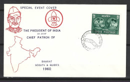 INDE. Enveloppe Commémorative De 1960. The President Of India Is Chief Patron Of Bharat Scouts & Guides. - Brieven En Documenten