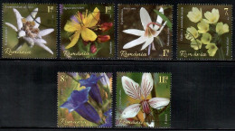 Romania, 2019 CTO, Mi. Nr.7595-600, Mountain Flora - Used Stamps