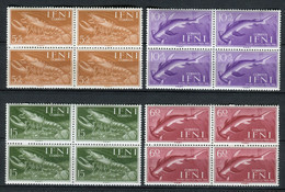 Ifni 1954. Edifil 118-21 X 4 ** MNH. - Ifni