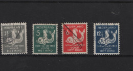 Niederlande Michel Kat.No.  Used 229/232 - Oblitérés