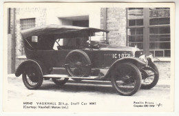 CT47. Postcard. Vintage Car. Vauxhall 25hp. Staff Car. WWI - PKW