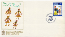Guernsey Stamp On FDC - Lettres & Documents