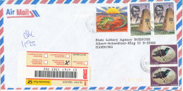 Zambia Registered Cover Sent To Germany 10-7-2001 Topic Stamps - Zambie (1965-...)