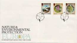 Guernsey Set On FDC - 1986