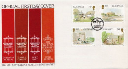 Guernsey Set On FDC - Musei