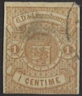 LUSSEMBURGO 1859 Stemma N. 9 Usato - 1859-1880 Armarios