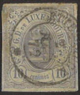 LUSSEMBURGO 1859 Stemma N. 6 Usato - 1859-1880 Wappen & Heraldik