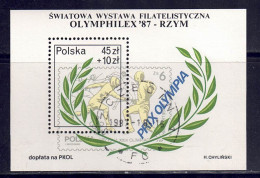 Polen 1987 - OLYMPHILEX '87, Block 104, Gestempelt / Used - Used Stamps