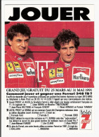 FERRARI -  Alain Prost / Jean Alesi - Pilote  Ferrari En 1991 - Grand Prix / F1