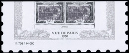 FRANCE Salon D'Automne 2022, Paire BDF Daté N° 11736/14000  ISSU DU BLOC "VUE DE PARIS" EPUISE HORS ABTS - YT PA 93A ** - Airmail