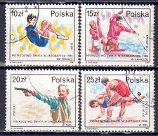 Polen 1987 - WM-Sporterfolge, Nr. 3118 - 3121, Gestempelt / Used - Used Stamps