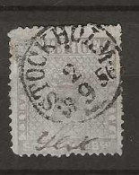 1855 USED  Sweden, Mi 3 - Gebraucht