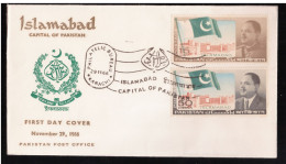 PAKISTAN FDC 1966 ISLAMABAD NEW CAPITAL OF PAKISTAN ( 7 ) - Pakistan