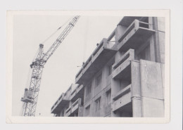 Crane, Panel Block, Construction Scene, Abstract Surreal Vintage Orig Photo 12.6x8.8cm. (34447) - Oggetti