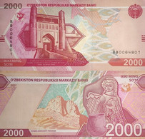 UZBEKISTAN 2000 Som 2021 P New UNC - Uzbekistan