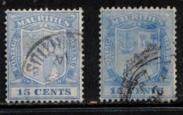 MAURITIUS Scott # 145 Used X 2 - Symbols Of The Colony - Mauritius (...-1967)