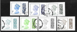 2022 QEII Last Royal Mail Barcoded Low Value Definitive Stamps Fine Used HRD2-A - Série 'Machin'