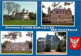 62 - Aire Sur La Lys - Chateaux Des Environs - Multivues - Blasons - Quiestède   Liettres   Créminil   Bomy - CPM - Voir - Aire Sur La Lys