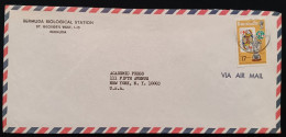 DM)1975, BERMUDA, LETTER SENT TO U.S.A, AIR MAIL, WITH BRIDGE WORLD CHAMPIONSHIP STAMP, BERMUDA, XF - Bermudas