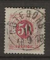 1877 USED PERF 13 Sweden Mi 25B - Gebraucht