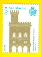 SAN MARINO 2021 25 Anni Dal Restauro Del Palazzo Pubblico - New Stamp - Ongebruikt