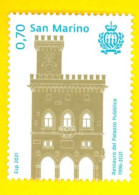 SAN MARINO 2021 25 Anni Dal Restauro Del Palazzo Pubblico - New Stamp - Unused Stamps