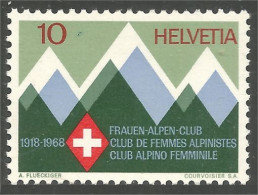 842 Suisse Montagne Alpinisme Club Women Femmes Escalade MNH ** Neuf SC (SUI-248) - Klimmen