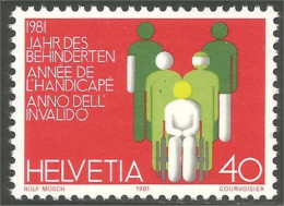 842 Suisse Année Handicapé Handicapped Year Invalides MNH ** Neuf SC (SUI-242) - Behinderungen