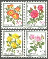 842 Suisse 1977 Pro Juventute Roses Rosen MH * Neuf (SUI-227) - Rozen