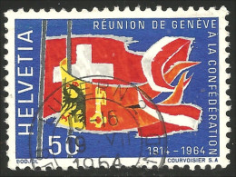 842 Suisse 1964 Conference Geneve Drapeaux Flags (SUI-171) - Postzegels