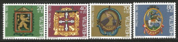 842 Suisse 1983 Pro Patria Metal Signs Armoiries Coat Of Arms Vigne Wine Vin MNH ** Neuf SC (SUI-131) - Sellos