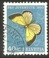 842 Suisse 1950 Semi-postal Pro Juventute Papillon Butterfly Schmetterling Farfala Mariposa (SUI-91) - Papillons