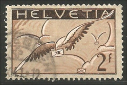 842 Suisse 1930 2FR Avion Airmail Bird Letter Oiseau Lettre (SUI-70) - Usati