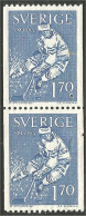 840 Sweden 1965 Ice Hockey World Championship Eishockey Pair No Gum (SWE-462b) - Wintersport (Sonstige)