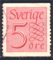 840 Sweden 1951 Numeral Chiffre 5o Rose (SWE-333) - Usados