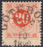 840 Sweden 20o Posthorn (SWE-15) - Used Stamps