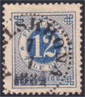 840 Sweden 12o Blue Perf 13 (SWE-10) - Used Stamps