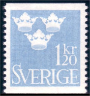 840 Sweden 1.20 Couronnes 1964 Superbe VLH * Neuf Tres Legere (SWE-5) - Unused Stamps